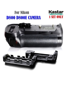 Kastar BG-2H Battery Grip for Nikon MB-D12 work with Nikon D800 D800E Digital SLR Camera, Proffessional Multi-Power Vertical Shooting Battery Grip [Power Sources: 1 or 2 battery packs EN-EL15, 8 AA/LR6 batteries]