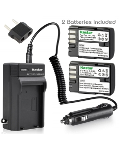 Kastar D-Li90 Battery (2-Pack) and Charger Kit Compatible with K-01 K-3 K-5 K-5II K-5IIs K-7 645D 645Z Cameras