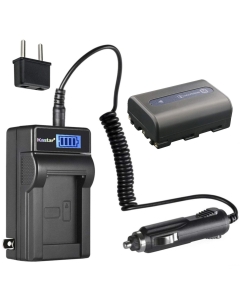 Kastar 1-Pack NP-FM50 Battery and LCD AC Charger Compatible with Sony DSR-PDX10 CCD-TRV730 CCD-TRV740 CCD-TRV748 DSC-F707 DSC-F717 DSC-F828 DSC-R1 Cameras
