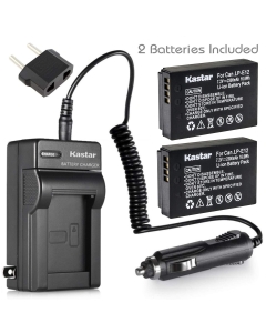 Kastar Battery (2-Pack) and Charger for Canon LP-E12 LPE12 Battery, LC-E12 LC-E12E Charger, Canon EOS 100D, EOS M, EOS M2, EOS M10, EOS M50, EOS M100, EOS M200, EOS Rebel SL1, PowerShot SX70 HS Camera