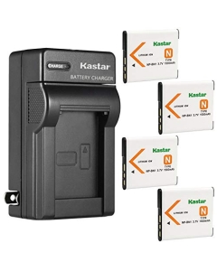 Kastar 4-Pack Battery and AC Wall Charger Replacement for Sony Cyber-Shot DSC-TX9, Cyber-Shot DSC-TX10, Cyber-Shot DSC-TX20, Cyber-Shot DSC-TX30, Cyber-Shot DSC-TX55, Cyber-Shot DSC-TX66 Cameras