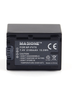 Masione NP-FV70 battery 7.4V 2100MAH, Replacement for SONY DCR-DVD, DCR-HC, DCR-SR, DCR-SX, HDR-CX, HDR-HC, HDR-SR, HDR-UX, HDR-XR Series Camcorder Battery