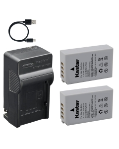 Kastar 2-Pack Battery and AC & USB-C Charger Compatible with EN-EL24 Camera for Nikon 1 J5 DL18-50 DL24-85 Digital Camera