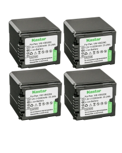 Kastar 4-Pack VW-VBG260 Battery Replacement for Panasonic AG-HMR10, AG-HMR10E, AG-HMR10P, AG-HSC1U, HDC-DX1, HDC-DX1EG-S, HDC-DX1GK, HDC-DX1P, HDC-DX1-S, HDC-DX3, HDC-HS9, HDC-HS9EG-S Camera