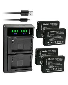 Kastar 4-Pack Battery and LTD2 USB Charger Replacement for Panasonic DMW-BLD10, DMW-BLD10E, DMW-BLD10PP Battery, Panasonic DE-A93 DE-A93B, DE-A94 DE-A94B Charger, Panasonic DMC-GX1, DMC-G3, DMC-GF2