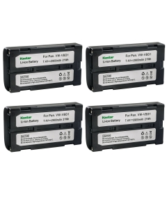 Kastar 4-Pack VW-VBD1 Battery Replacement for Hitachi VM-BPL13, VM-BPL13A, VM-BPL13J, VM-BPL27, VM-BPL27A, VM-BPL30, VM-BPL60 Battery, VM-645LA, VM-945LA Charger, Hitachi VM-D, VM-E, VM-H Series