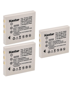 Kastar Compatible Battery 3-Pack Replacement for Fujifilm NP-40, NP-40N, Panasonic CGA-S004, CGA-S004A, CGA-S004E, CGR-S001B, DMW-BCB7, Kodak KLIC-7005, Samsung SLB-0737, SLB-0837, Sanyo NP-40, D-Li8