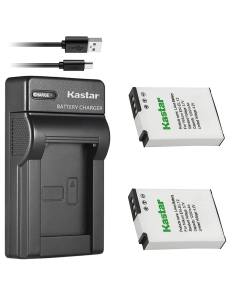 Kastar Battery (X2) & Slim USB Charger for Nik EN-EL12, ENEL12, MH-65 Coolpix S9900, S9700, AW120, S9500, AW110, S70, S9600, S6300, S6200, S8100, S9100, S800c, S31 Digital Cameras + More