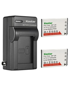 Kastar Battery AC Wall Charger 2-Pack compatible with Casio Z70/Z75/Z77/M1/M2/M20/S1/S2/S3/S20 Exceptional Value