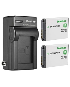 Kastar 2-Pack Battery and AC Wall Charger Replacement for Sony NP-FR1 Battery, BC-CS3, BC-CSD Charger, Sony Cyber-Shot DSC-G1 DSC-V3 DSC-F88 DSC-P100 DSC-P120 DSC-P150 DSC-P200 DSC-T30 DSC-T50 Camera