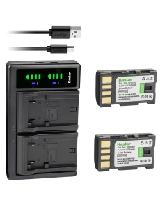 Kastar 2-Pack Battery and LTD2 USB Charger Replacement for JVC GZ-MG130EK GZ-MG130EX GZ-MG130U GZ-MG130US GZ-MG131 GZ-MG131EK GZ-MG131EX GZ-MG131US GZ-MG132 GZ-MG132EK GZ-MG132EX GZ-MG132US