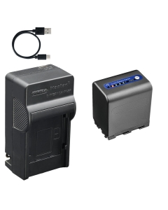 Kastar 1-Pack Battery & AC USB-C Charger Replacement for Sony NP-QM91D QM71D QM50 QM51 QM71 QM91 FM70 FM90, for DCR-TRV250 TRV350 TRV950, DCR-DVD HC PC Camcorders