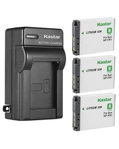 Kastar 3-Pack Battery and AC Wall Charger Replacement for Sony NP-FR1 Battery, BC-CS3, BC-CSD Charger, Sony Cyber-Shot DSC-G1 DSC-V3 DSC-F88 DSC-P100 DSC-P120 DSC-P150 DSC-P200 DSC-T30 DSC-T50 Camera