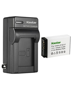 Kastar 1-Pack Battery and AC Wall Charger Replacement for Canon LP-E17 LPE17, 9967B02 Battery, Canon EOS 750D, EOS 760D, EOS 800D, EOS 8000D, EOS R8, EOS R50, EOS R100 Mirrorless Cameras