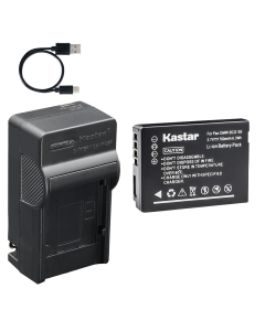 Kastar 1-Pack Battery and AC & USB-C Charger Compatible with Panasonic DMW-BCG10 Lumix TZ6 TZ7 TZ8 TZ10 TZ20 TZ30 TZ35 ZR1 ZR3 ZS1 ZS3 ZS5 ZS7 ZS8 ZS10 ZS15 ZS20 ZS25 ZX1 ZX3 3D1 Leica V-Lux 20 30 40