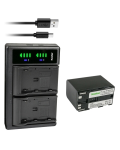 Kastar 1-Pack Battery and LTD2 USB Charger Replacement for Canon G1000, G1500, G2000, GL1 GL-1 DM-GL1, GL2 GL-2 DM-GL2, MV1, MV10 MV10i, MV20 MV20i, MV100 MV100i, MV200 MV200i, Optura, Optura Pi