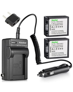 Kastar Battery (2-Pack) and Charger Kit for DMW-BLB13, DMW-BLB13E, DMW-BLB13GK and DE-A49, DE-A49C Work with Lumix DMC-G1, DMC-G2, DMC-G10, DMC-GF1, DMC-GH1 Cameras