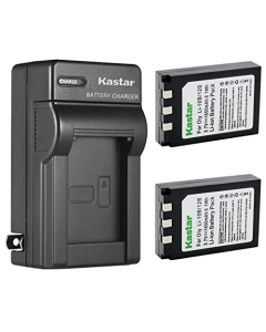 Kastar 2-Pack Battery and AC Wall Charger Replacement for Olympus MJU 10, MJU 15, MJU 20, MJU 25, MJU 30, MJU 40, MJU 300, MJU 400, MJU 410, MJU 500, MJU 600, MJU 800, MJU 810, MJU 1000, MJU Ferra