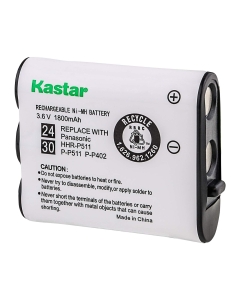Kastar HHR-P511 / HHR-P402 Battery, Type 24 &Type 30 NI-MH Rechargeable Cordless Telephone Battery 3.6V 1800mAh, Replacement for Panasonic HHR-P511, HHR-P402, P-P511 (Detail Models in the Description)