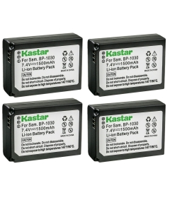 Kastar Battery 4-Pack Replacement for Samsung BP-1030 BP1030, ED-BP1030, BP-1130 BP1130, ED-BP1130 Battery, Samsung NX200, NX210, NX300, NX300M, NX310, NX500, NX1000, NX1100, NX2000 Cameras