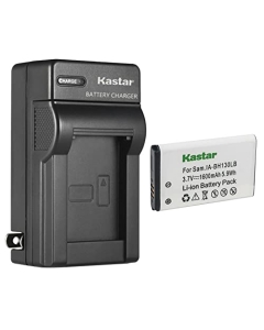 Kastar 1-Pack IA-BH130LB Battery and AC Wall Charger Replacement for Samsung BPBH130LB, IA-BH130LB, IA-LH130LB Battery, Samsung SMX-K44LN K44LP, SMX-K45, SMX-K400, SMX-K442 Camera