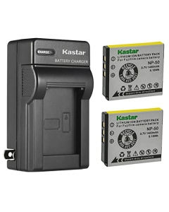 Kastar 2-Pack Battery K7004 and AC Wall Charger Replacement for Kodak KLIC-7004 K7004 Battery, Kodak K7700 Charger, Kodak PLAYSPORT, PLAYTOUCH, PlayFull Dual, Zi8, Zi10, Zi12, Zx3, Ricoh WG-M2 Camera