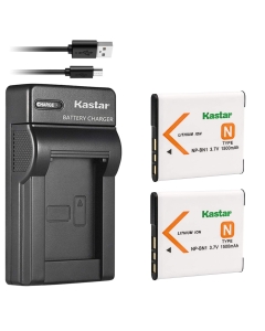 Kastar 2 Battery + Charger Replacement for Sony NP-BN1 DSC-QX10 QX30 QX100 DSC-TF1 DSC-TX10 TX20 DSC-TX30 DSC-W530 DSC-W570 DSC-W650 DSC-W800 DSC-W830