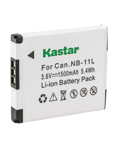 Kastar Battery for NB-11L, A2400 is A3400 is A4050 is, SX400 is SX410 is SX420 is, ELPH 170 is ELPH 350 HS ELPH 360 HS, IXUS 125 HS 150 IXUS 155 IXUS IXUS 240 HS IXUS 265 HS IXUS 285 HS