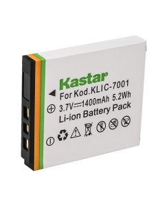 Kastar KLIC-7001 Lithium-Ion Battery Replacement for Kodak EasyShare M1073 is, M1063, M893 is, M863, M763, M853, M753, V705, V610, V570, V550 Digital Camera