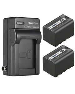 Kastar 2-Pack VW-VBR59 Battery and AC Wall Charger Replacement for Panasonic AG-VBR59, AG-VBR89, AG-VBR118G Battery, Panasonic HC-X2 4K Camcorder, Panasonic HC-X20 4K Mobile Camcorder Camera