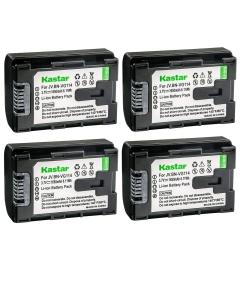 Kastar 4-Pack Battery Replacement for JVC GZ-HM35 GZ-HM35U GZ-HM40 GZ-HM50 GZ-HM50U GZ-HM65 GZ-HM300 GZ-HM300BU GZ-HM300BUS GZ-HM300SEK GZ-HM300SEU GZ-HM300U GZ-HM310 GZ-HM320 GZ-HM320BUS GZ-HM320U