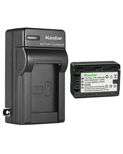 Kastar 1-Pack Battery and AC Wall Charger Replacement for Panasonic SDR-T76, SDR-T76K, SDR-T95, HC-V10, HC-V10EB-K, HC-V10EB-R, HC-V10EG-K, HC-V10EG-R, HC-V10GK, HC-V10K, HC-V10M, HC-V100, HC-V100K