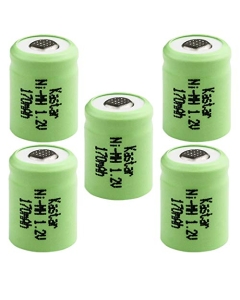 Kastar 5-Pack Ni-MH Battery 1.2V 170mAh Replacement for Wacom Inkling Pen Battery, Wacom MDP-123 Digital Pen Battery, Wacom ACK-403-03 ACK40303, Wacom Bamboo Ink, 1/3AAA-17NM-GP, 1/4AAA1.2V Battery