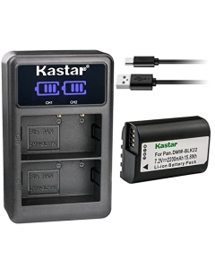 Kastar 1-Pack Battery and LED2 USB Charger Compatible with Panasonic DMW-BLK22 Battery, DMW-BTC15 Charger, Panasonic Lumix DC-S5 DC-S5KK, Lumix GH5 II GH6, S5 II S5 IIX Mirrorless Digital Camera