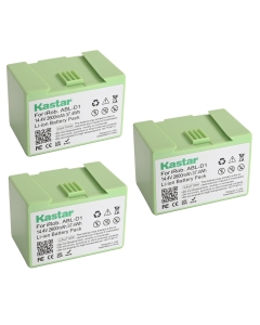 Kastar 14.4V Lithium Battery Replacement for iRobot Roomba i & e Series, Compatible with i7/i7+, i3/i3+, i4/i4+, i8/i8+, e5, e6 (3-Pack, 2600mAh)