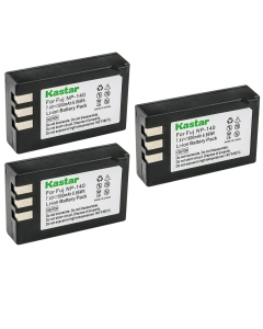 Kastar Battery 3-Pack for Fujifilm NP-140 Fuji NP-140 NP140 FNP140 and Fujifilm FinePix S100FS, Fujifilm FinePix S200EXR, Fujifilm FinePix S205XR Cameras