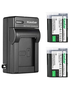 Kastar 2-Pack Battery and AC Wall Charger Replacement for Nikon EN-EL15 EN-EL15a EN-EL15b EN-EL15e Battery, MH-25 MH-25a MH-25b Charger, Nikon MB-D11, MB-D12, MB-D14, MB-D15, MB-D16, MB-D18 Camera