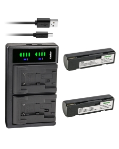 Kastar 2-Pack Battery and LTD2 USB Charger Compatible with Fujifilm DS260, DS-260HD, DX-9, Finepix MX-500, MX500, Finepix MX-600, MX600, Finepix MX-600 Zoom, MX600 Zoom, Finepix MX-600X, MX600X Camera