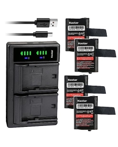 Kastar 4-Pack M53617 Battery and LTD2 USB Charger Compatible with Motorola TalkAbout FV300 FV300R, TalkAbout FV500, TalkAbout FV700 FV700R FV750RCAMO, TalkAbout SX500 SX500R, TalkAbout SX600 SX600R