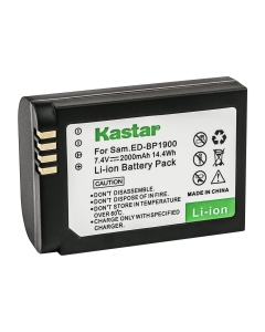 Kastar Battery 1-Pack Replacement for Samsung ED-BP1900 ED-BP1900/US BP-1900 Battery, ED-BC4NX03, ED-BC4NX03/US Charger, EV-NX1ZZZBZBUS, EV-NX1ZZZBMBUS, EV-NX1ZZZBQBUS, NX1 Smart Wi-Fi 4K Camera