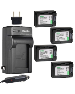 Kastar BP210E Battery (4-Pack) and Charger Kit for Samsung IA-BP210R IA-BP210E IA-BP420E and SMX-F44 F50 F53 F54 F500 F501 F530 HMX-F80 F90 H200 H300 H304 S10 S15 S16 Camera