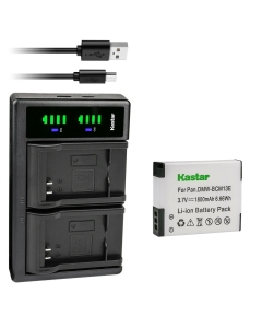 Kastar 1-Pack Battery and LTD2 USB Charger Replacement for Panasonic DMW-BCM13, DMW-BCM13E, DMW-BCM13PP Battery, VSK0800, VSK0801 Charger, Panasonic Lumix DMC-ZS40K DMC-ZS40S, Lumix DMC-ZS45 DMC-ZS45K