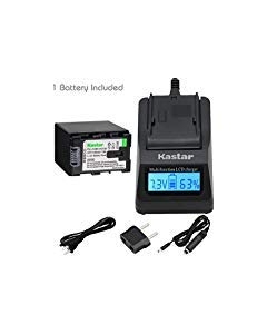 Kastar Battery 1-Pack and Fast Charger for JVC BN-VG138 VG138U VG138US and JVC Everio GZ-E200 GZ-E205 GZ-E220 GZ-E225 GZ-E265 GZ-E280 GZ-E300 GZ-E306 GZ-E320 GZ-E325 GZ-E345 GZ-E505 GZ-E565 GZ-EX210