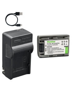 Kastar 1-Pack Battery and AC & USB-C Charger, Compatible with Sony NP-FP30 FP50 FP51 FP60 FP70 FP71 FP90 FP91, for DCR-DVD HC SR Series and HDR-HC3 Camcorders