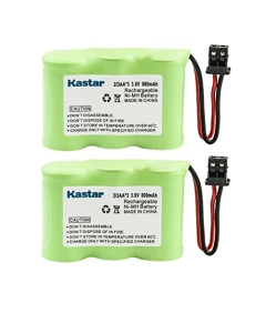 Kastar 2-Pack 2/3AA 3.6V 800mAh Ni-MH Battery Replacement for T-5000 T5000 FF-675 FT-6203 TRB-6500, GE 52310 52311 53304 29519A 29630A 52189A BT11 BT-11 GE29630A 5-2310 5-2311 5-3304 2-9519A