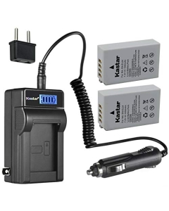 Kastar 2-Pack EN-EL24 Battery and LCD AC Charger Compatible with Nikon EN-EL24 ENEL24 EN-EL24a ENEL24a Battery, Nikon MH-31 Charger, Nikon 1 J5 1J5, Nikon DL18-50 DL1850, Nikon DL24-85 DL2485 Cameras