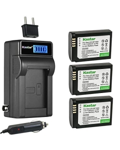 Kastar 3-Pack Battery and LCD AC Charger Compatible with Samsung ED-BP1900 EDBP1900 ED-BP1900/US, BP-1900 BP1900 Battery, Samsung ED-BC4NX03, ED-BC4NX03/US Charger, Samsung NX1 Digital Camera