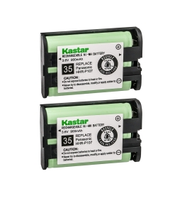 Kastar Battery 2-Pack Type 35 Cordless Telephone Battery for Panasonic HHR-P107 HHR-P107A HHR-P107A/1B BB-GTA150 BB-GT1500B KX-TG6021M KX-TG6022B KX-TG6023M KX-TG6053 KX-TG6054 KX-TG6071 KX-TG6072