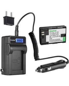 Kastar 1-Pack LP-E6 Battery and LCD AC Charger Compatible with Canon LP-E6N, LP-E6N Pro Battery, Canon LC-E6, LC-E6E Charger, Canon BG-E6, BG-E9, BG-E11, BG-E13, BG-E14, BG-E16, BG-E20, BG-E21 Grip