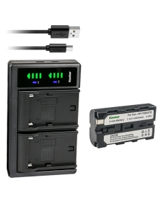 Kastar 1-Pack NP-F550/F570 Battery and LTD2 USB Charger Replacement for Atomos Battery Atomos Shogun Flame, Atomos Shogun Inferno, Atomos Ninja Inferno Recording Monitor